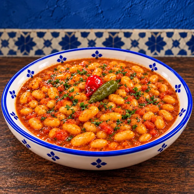 Moroccan White Bean Stew — Dish photograph