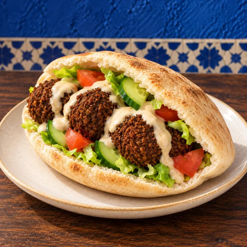 Falafel Sandwich — Dish photograph