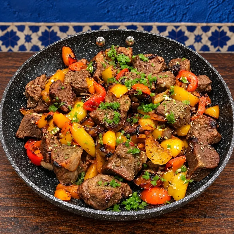 Liver Skillet — Dish photograph