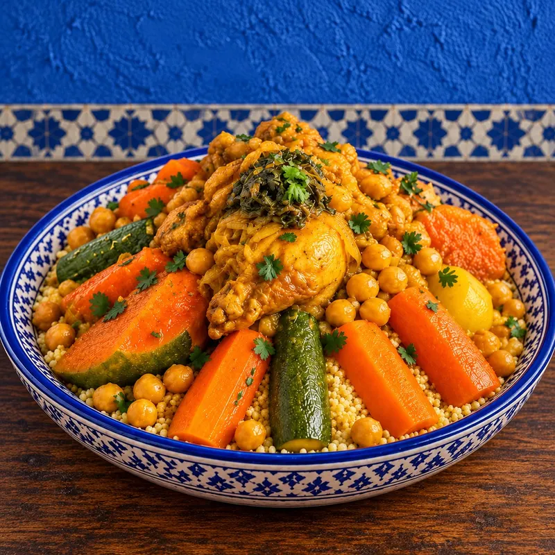 Moroccan Couscous — Dish photograph