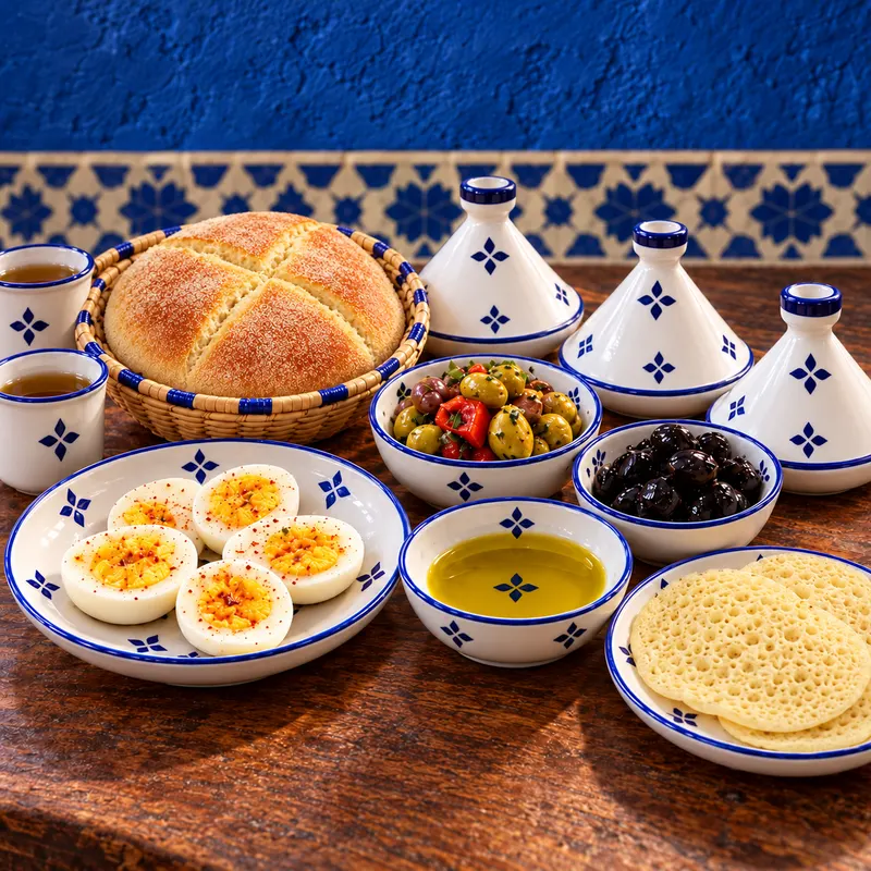 Moroccan Breakfast — Dish photograph