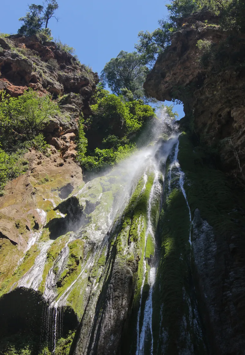 A waterfall at Akchour, near Chefchaouen