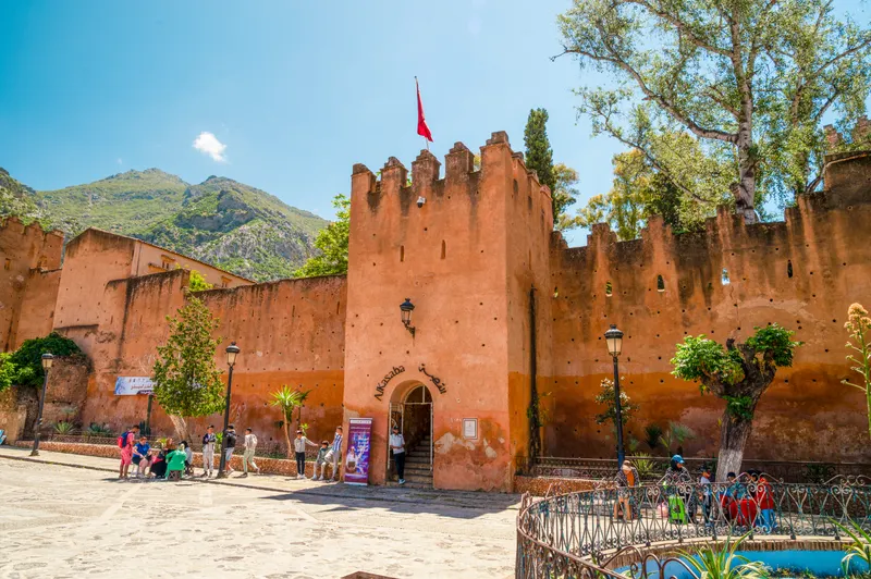 Chefchaouen’s kasbah from Outa El Hammam square