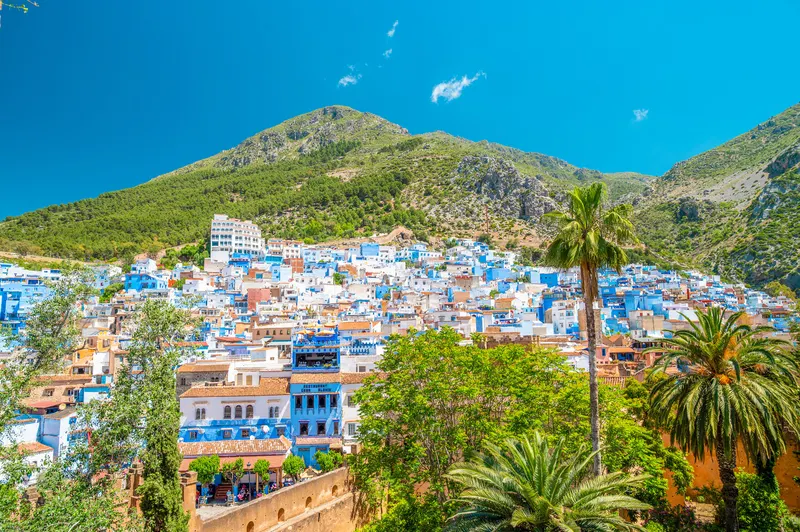 Chefchaouen and the Rif mountains, seen from the kasbah