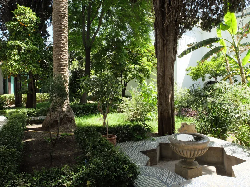 Dar Jamai’s garden in Meknes