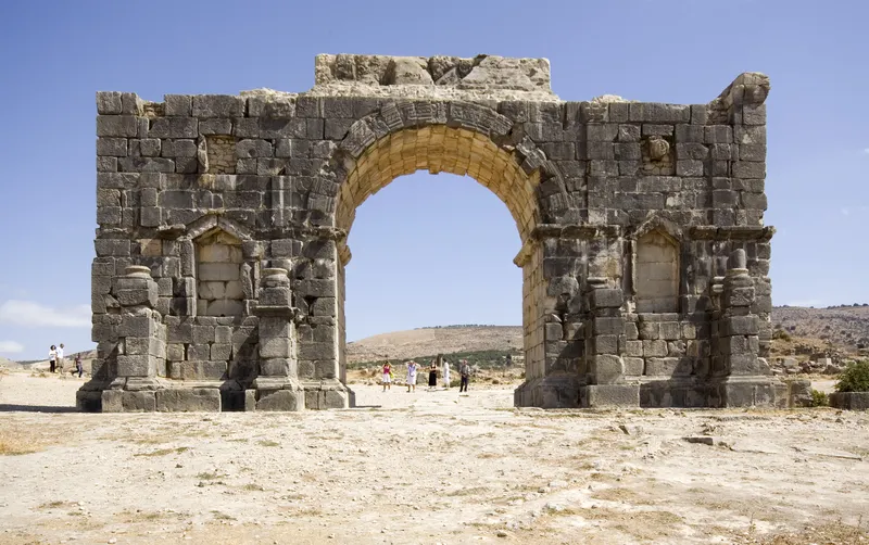 The Arch of Caracalla at the archaeological site of Volubilis